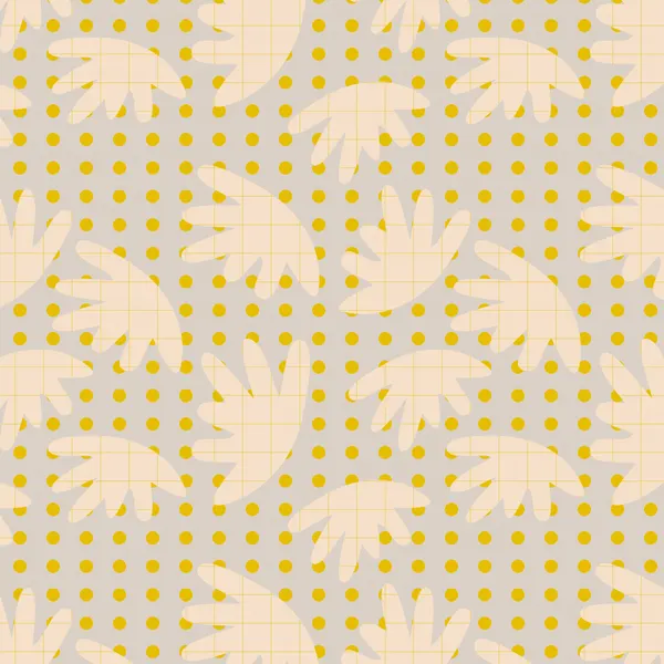 Yellow Organic Shapes Grid by Dina Dankers