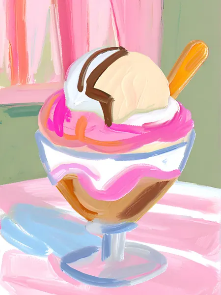 Sweet Sundae Painting by Ohkimiko