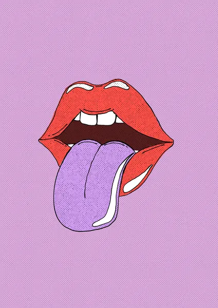 Pop Art Tongue Out by Nicholas