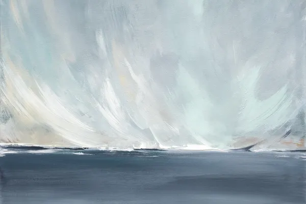 A Serene Seascape with Swirling by Julia Contacessi
