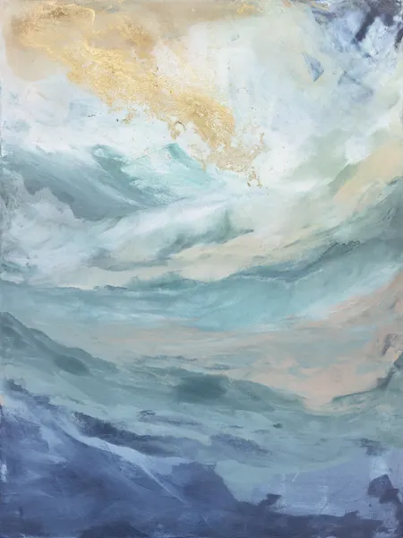 Evoking Ocean Waves and Sky by Julia Contacessi