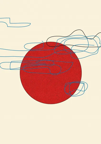 Japanese Sun Lines by Nicholas