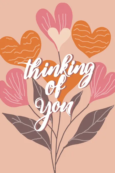 Thinking Of You Floral Hearts by casa cartissi
