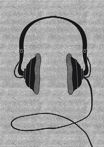 Vintage Headphones by Nicholas