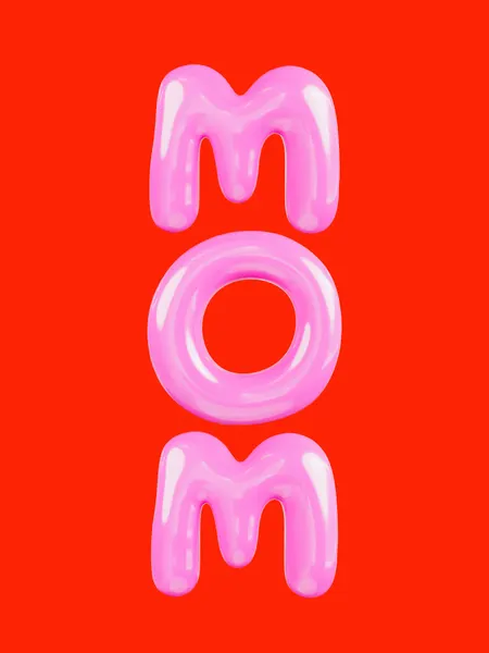 Bubblegum Pattern Mom by Ohkimiko