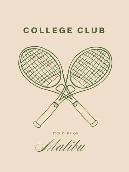 Malibu Tennis Club by Treechild
