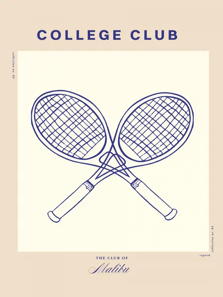 Malibu Tennis Vibes by Treechild
