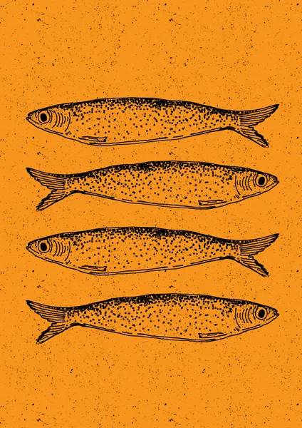 Four Rustic Sardines by Nicholas