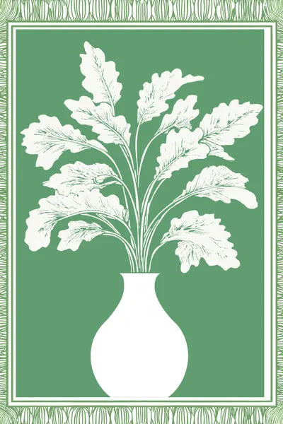 Green Botanical Vase by casa cartissi