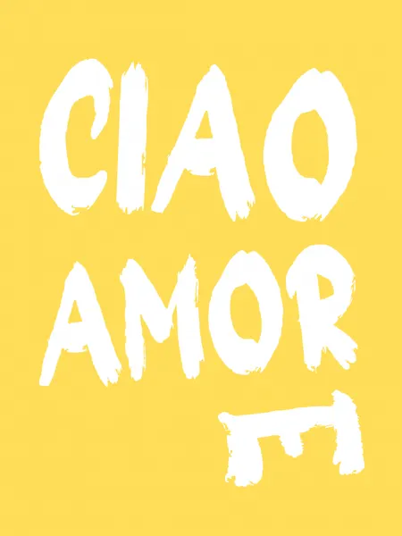 Ciao Amor Yellow Text by Ohkimiko