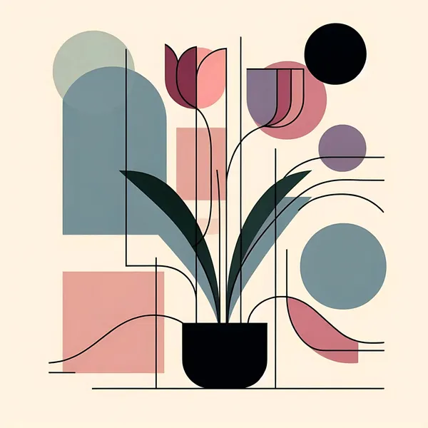 Soft Geometric Blooms by Tonya van Schalkwyk