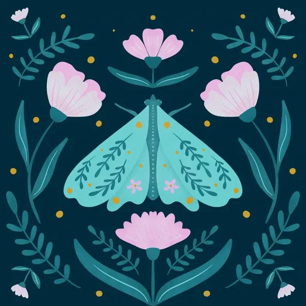 Enchanted Night Moth by Angela Minca