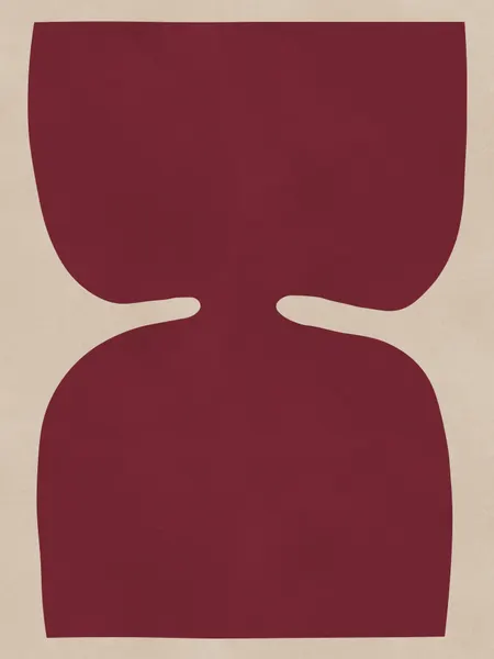 Modern Maroon Form by Vitor Costa