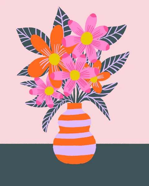 Bright Floral Bouquet by Angela Minca