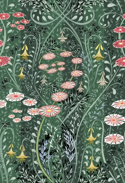 Lush Floral Garden by Annick