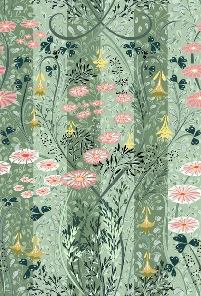 Meadow Scent Sage Green Pattern by Annick