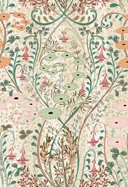 Elegant Botanical Pattern by Annick
