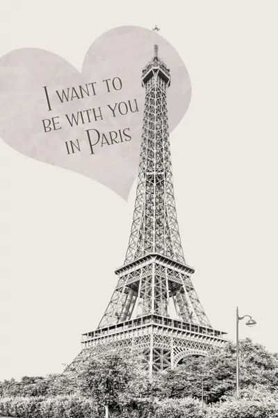 Paris Love Message by Melanie Viola
