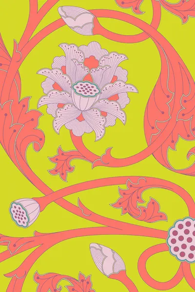 Vibrant Lotus Scroll by Thoth Adan