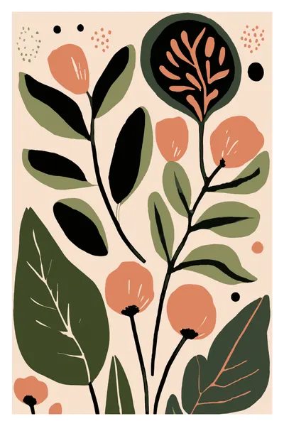 Modern Botanical Abstraction by casa cartissi