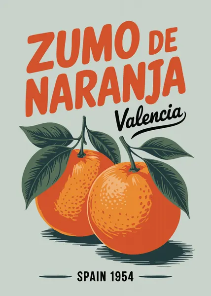 Vintage Valencia Orange Juice by Andreas Magnusson