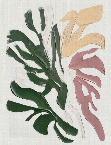 Abstract Monstera Leaves by Alma