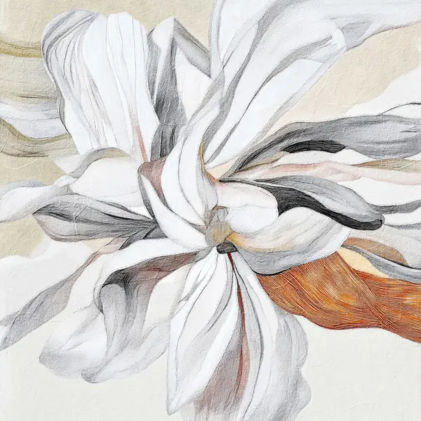 Elegant Flowing Flower by Alma