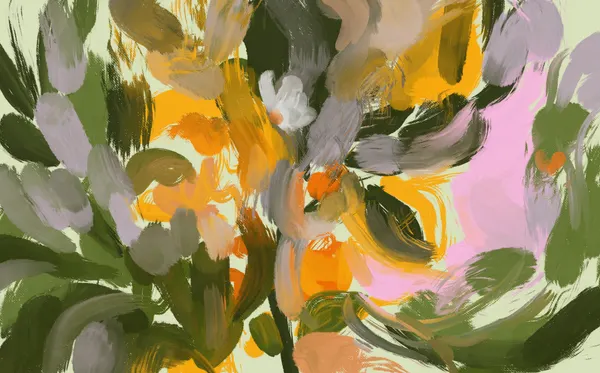 Vibrant Abstract Flowers by Josie George