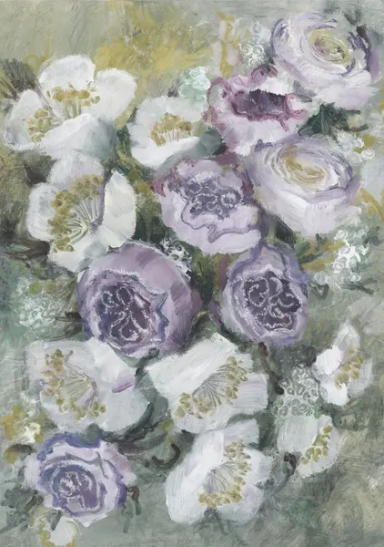Soft Purple Blooms by Rosana Laiz Blursbyai