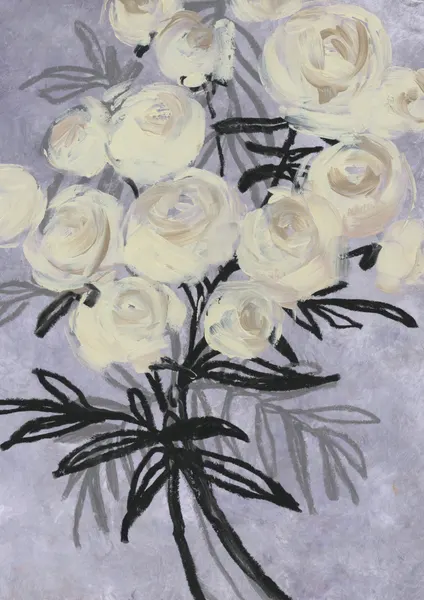 Elegant White Roses by Rosana Laiz Blursbyai
