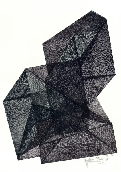 Interlocking Geometric Forms by Paulina Vårregn