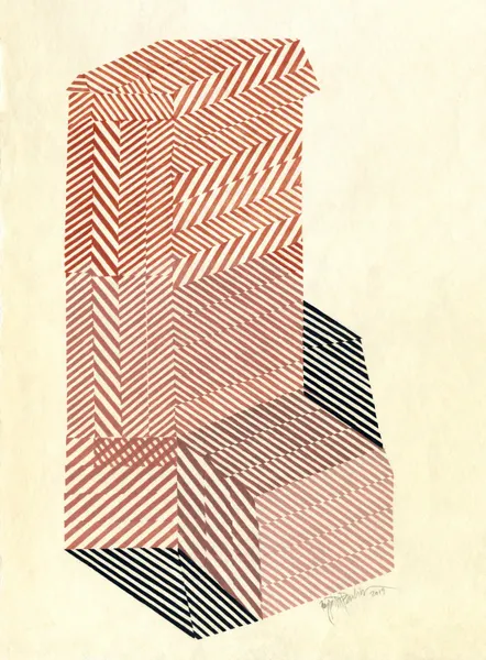 Geometric Block Illusion by Paulina Vårregn