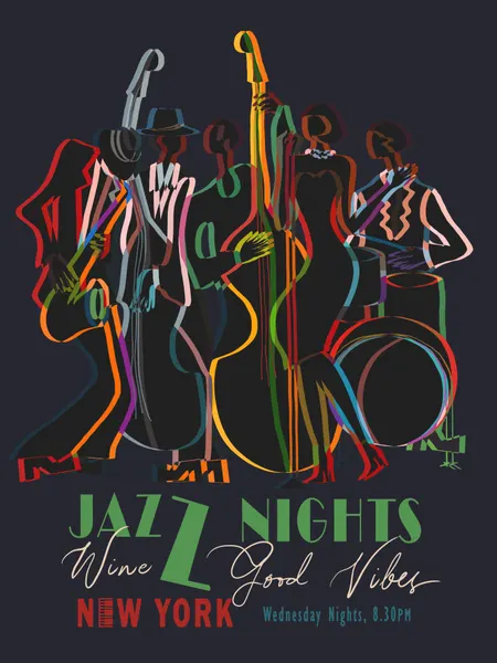 Vibrant Jazz Nights by CATS AND DOTZ