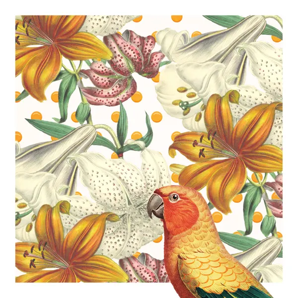 Vibrant Parrot Lilies by Marja van den Hurk