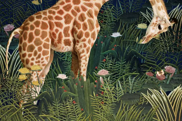 Dream Jungle Giraffes by Marja van den Hurk
