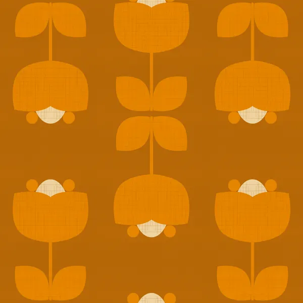 Retro Floral Pattern by Dina Dankers