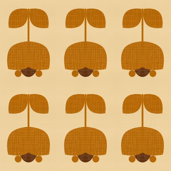 Retro Floral Pattern by Dina Dankers