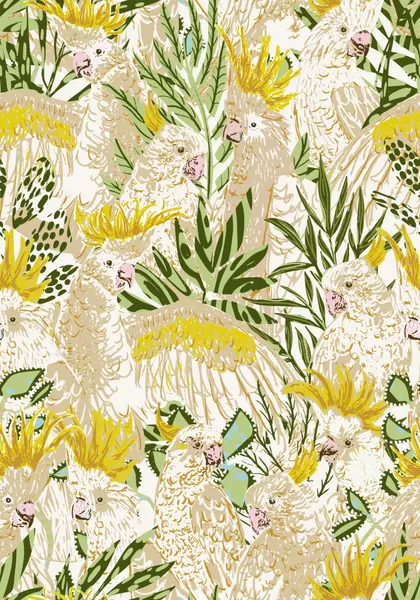 Tropical Cockatoo Paradise by Annick