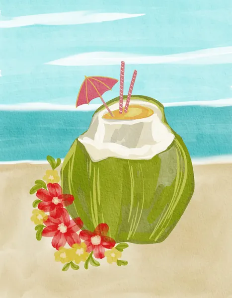 Tropical Coconut Drink by Nikita Jariwala