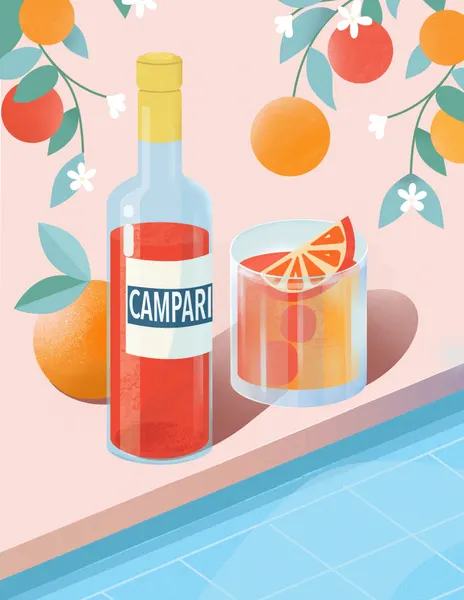 Negroni Cocktail by Petra Lizde