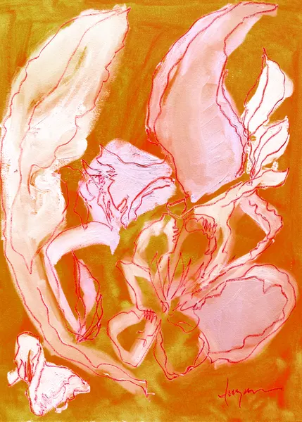 Dream garden 7 Ochre by Dorothy Fagan