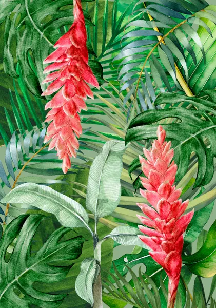 Tropical Red Ginger by Elizabeth C