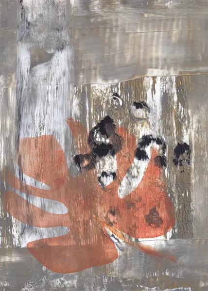 Textured Earthy Handprint by Maira Ribena