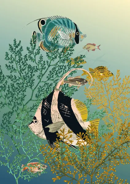 Tropical Reef Fish by Annick