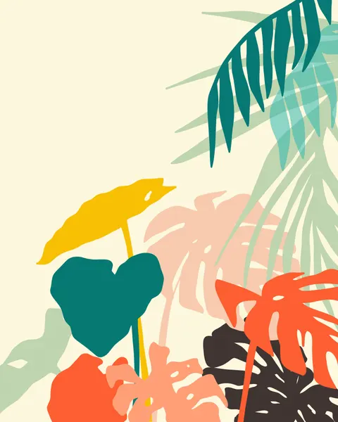 Vibrant Tropical Plants by Uma Gokhale