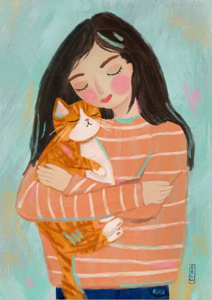 Cozy Cat Cuddles by Dirkie Nell