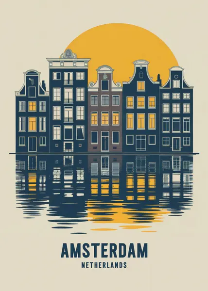 Amsterdam Canal Glow by Andreas Magnusson