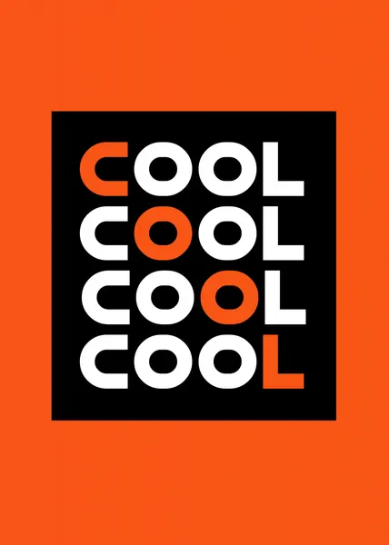 Orange Cool Grid by Andreas Magnusson