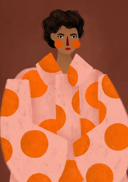 Polka Dot Fashion Portrait by Bea Müller