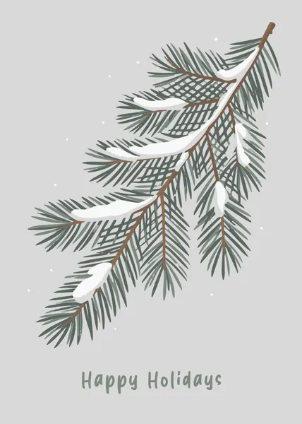 Winter Branch Happy Holidays by Andreas Magnusson